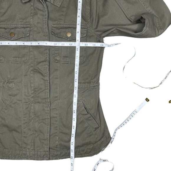 Sky and Sparrow Cotton Military Style Olive Fringe Utility Jacket Gorpcore XS - Picture 5 of 8